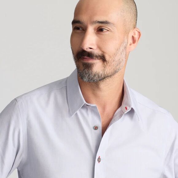 EUC Men's UNTUCKit Rubican Gray Button Front Wrinkle Free Cotton Shirt Size XLT - Picture 5 of 6